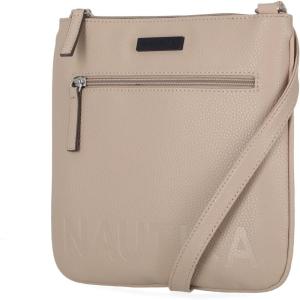 Nautica Lakeside Signature Jaquard North South Crossbody Bag(Sand)