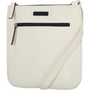 Nautica Lakeside Signature Jaquard North South Crossbody Bag(White II)