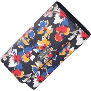 Nautica Money Manager RFID Slim and Small Wallet for Women – Credit Card Holder with Coin Purse and Zipper Wallet, Women’s Clutch Organizer(Floating Floral Indigo)