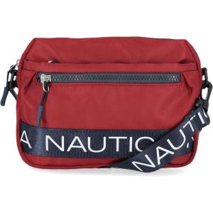 Nautica Nylon Bean crossbody/Belt Bag adjustable shoulder strap(Cranberry)