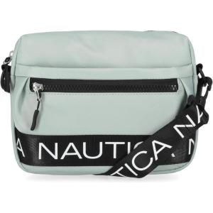 Nautica Nylon Bean crossbody/Belt Bag adjustable shoulder strap(Dove/Grey)