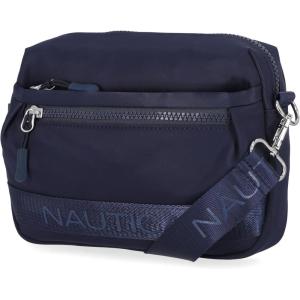 Nautica Nylon Bean crossbody/Belt Bag adjustable shoulder strap(Indigo 2)