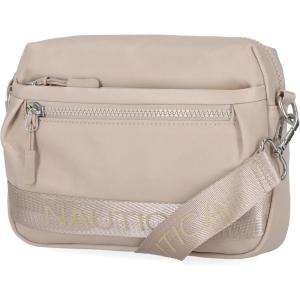 Nautica Nylon Bean crossbody/Belt Bag adjustable shoulder strap(Mushroom)