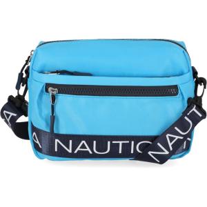 Nautica Nylon Bean crossbody/Belt Bag adjustable shoulder strap(Scuba Blue)