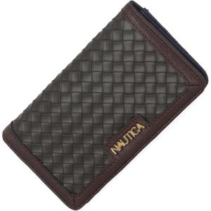 Nautica Seaside Slim Womens Wallet RFID Blocking Credit Card Holder, Coin Purse, Checkbook Organizer Clutch, Small Vegan Leather Wallet for Travel, Espresso (Woven)(Espresso (Woven))