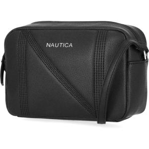 Nautica Women’s Candid Camera Adjustable Crossbody Bag(Black)