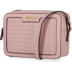 Nautica Women’s Candid Camera Adjustable Crossbody Bag(Blush (Woven))