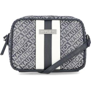 Nautica Women’s Candid Camera Adjustable Crossbody Bag(Indigo (Lakeside Jacquard))