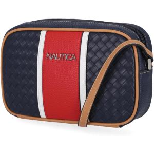 Nautica Women’s Candid Camera Adjustable Crossbody Bag(Indigo (Woven))