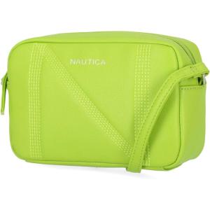 Nautica Women’s Candid Camera Adjustable Crossbody Bag(Lime)