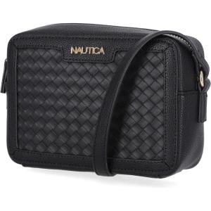 Nautica Women’s Candid Camera Adjustable Crossbody Bag(On the Boarder Black)