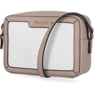 Nautica Women’s Candid Camera Adjustable Crossbody Bag(On the Boarder White/Mushroom)