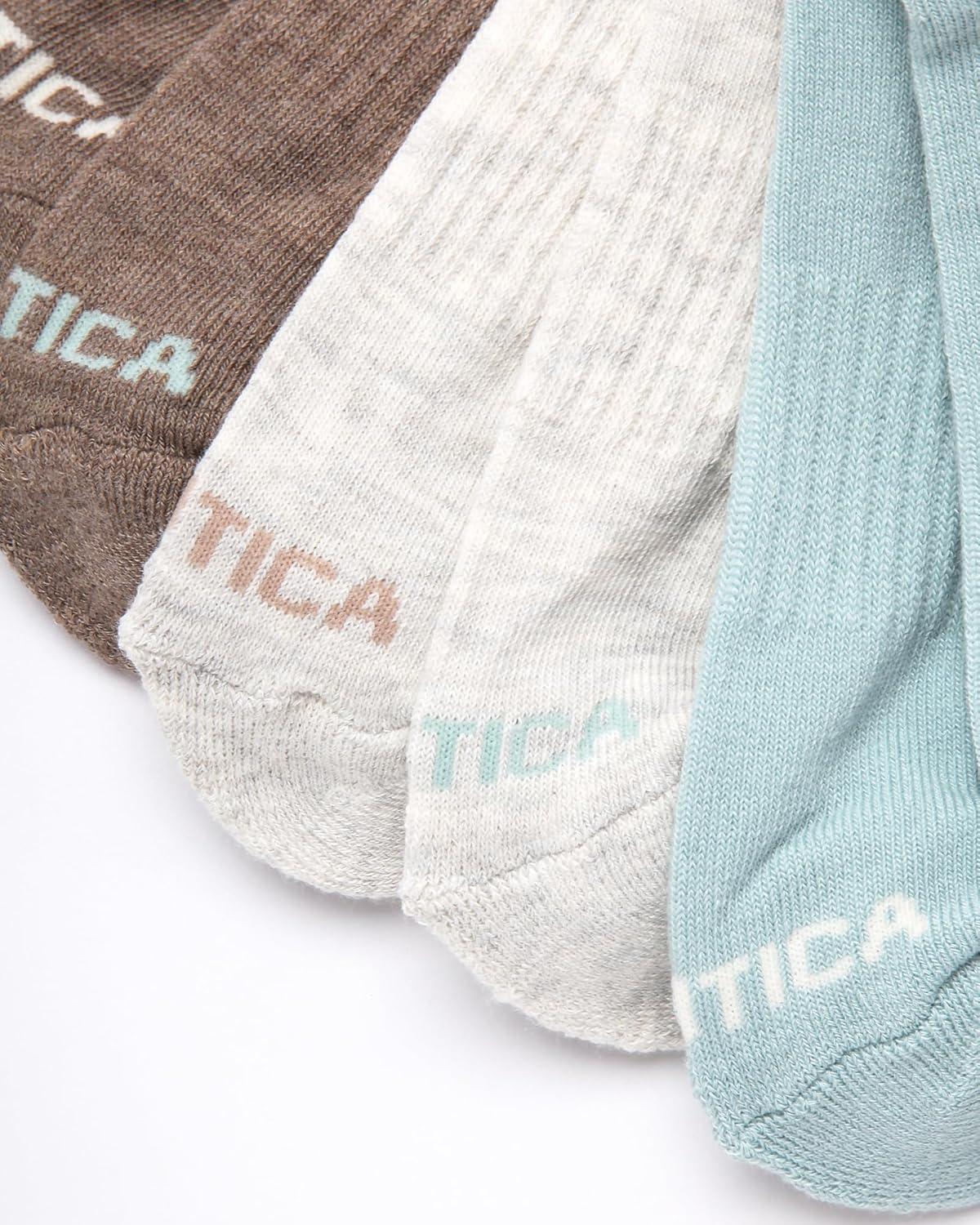 imageNautica Womens Low Cut Socks 12 Pack Moisture Wicking Cushioned Athletic No Show Socks for WomenGreen Assorted