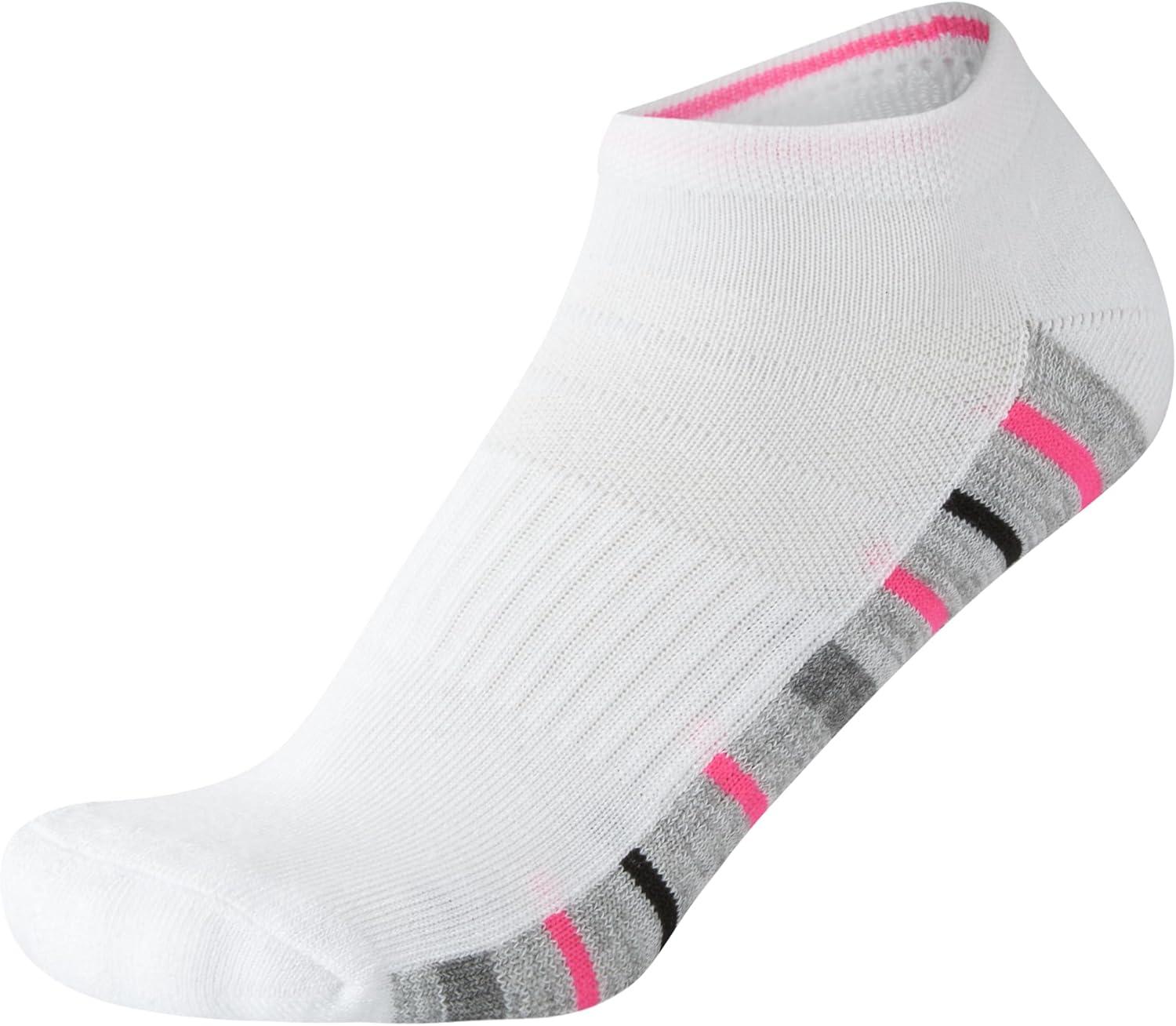 imageNautica Womens Low Cut Socks 12 Pack Moisture Wicking Cushioned Athletic No Show Socks for WomenWhiteGrey Multi