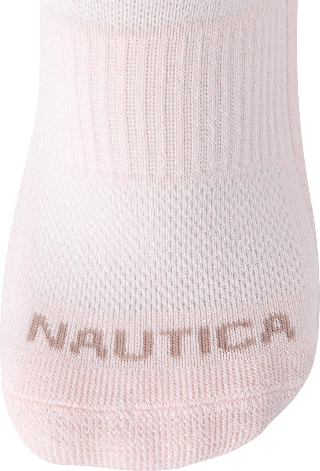 imageNautica Womens Low Cut Socks 6 Pack Breathable Cushioned Athletic Performance No Show Socks for Women Sizes 410Tan Assorted