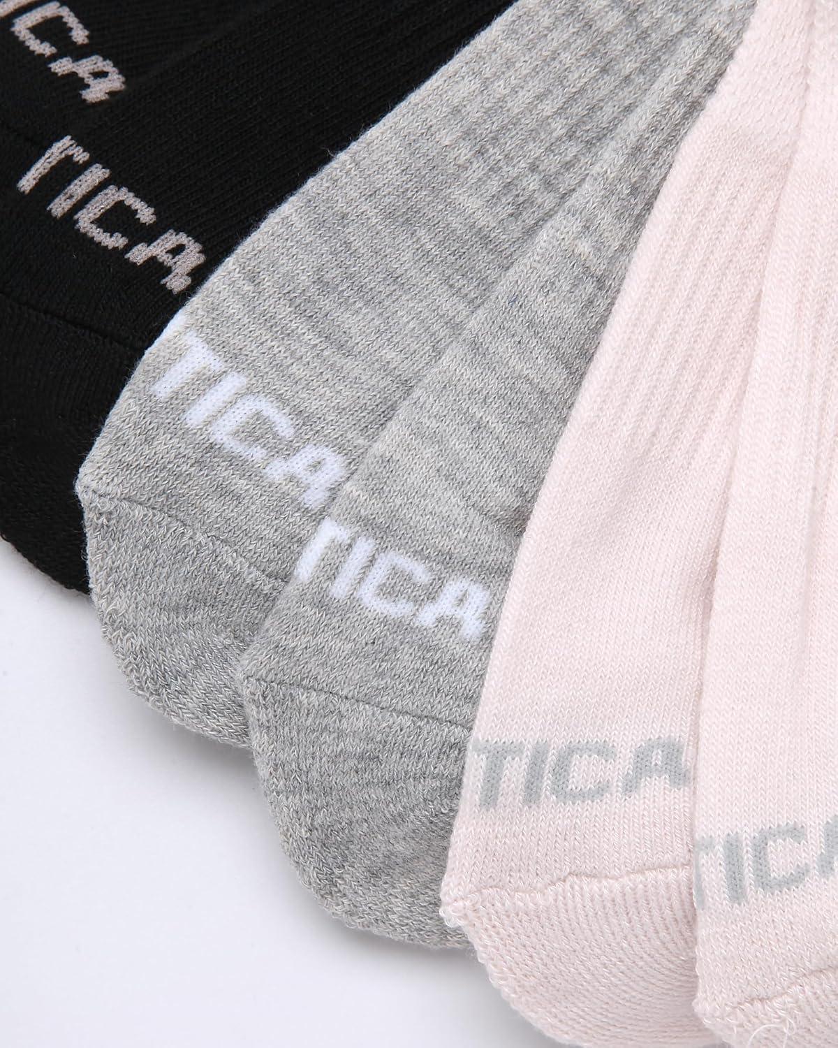 imageNautica Womens Quarter Socks 6 Pack Breathable Cushioned Athletic Performance Ankle Socks for Women Sizes 410Light Pink Black