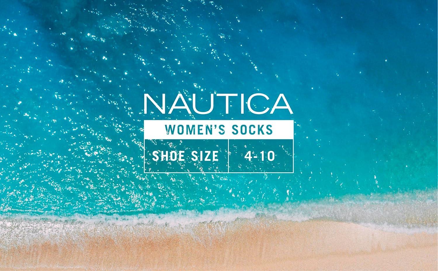 imageNautica Womens Quarter Socks 6 Pack Breathable Cushioned Athletic Performance Ankle Socks for Women Sizes 410Pink Oatmeal