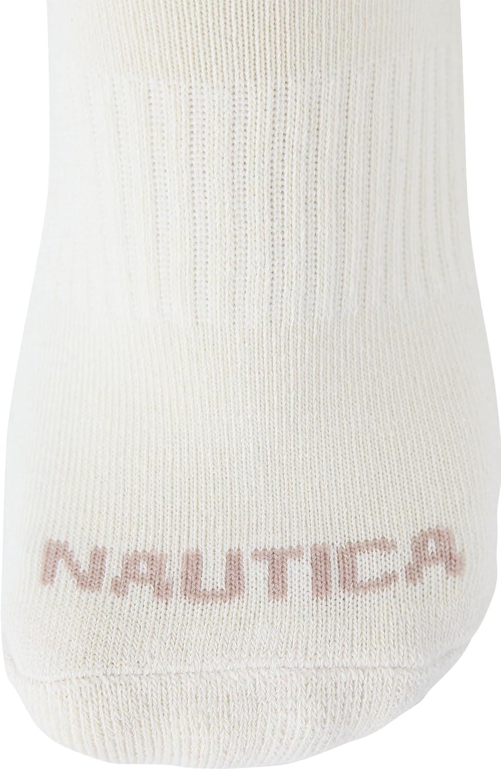 imageNautica Womens Quarter Socks 6 Pack Cushioned Moisture Wicking Athletic Socks for Women for Gym Running Sports 410Neutral Assorted