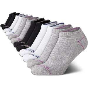 Nautica Womens Low Cut Socks – 12 Pack Moisture Wicking Cushioned Athletic No Show Socks for Women(Assorted)