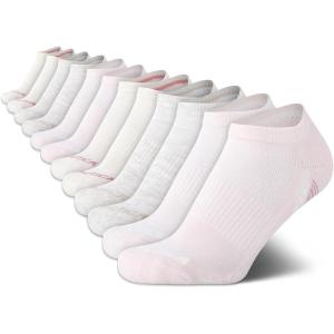 Nautica Womens Low Cut Socks – 12 Pack Moisture Wicking Cushioned Athletic No Show Socks for Women(Pink Oatmeal)