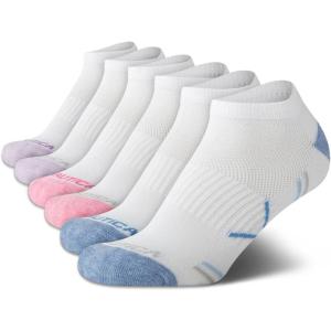 Nautica Womens Low Cut Socks – 6 Pack Breathable Cushioned Athletic Performance No Show Socks for Women (Sizes: 4-10)(Basic White)