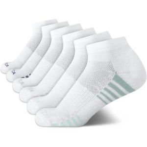 Nautica Womens Quarter Socks – 6 Pack Breathable Cushioned Athletic Performance Ankle Socks for Women (Sizes: 4-10)(All White)