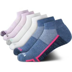 Nautica Womens Quarter Socks – 6 Pack Breathable Cushioned Athletic Performance Ankle Socks for Women (Sizes: 4-10)(Denim Assorted)