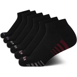 Nautica Womens Quarter Socks – 6 Pack Breathable Cushioned Athletic Performance Ankle Socks for Women (Sizes: 4-10)(Jet Black)