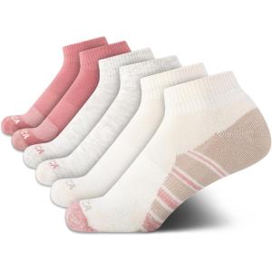 Nautica Womens Quarter Socks – 6 Pack Cushioned Moisture Wicking Breathable Womens Crew Socks for Running and Workouts(Oatmeal Logo)