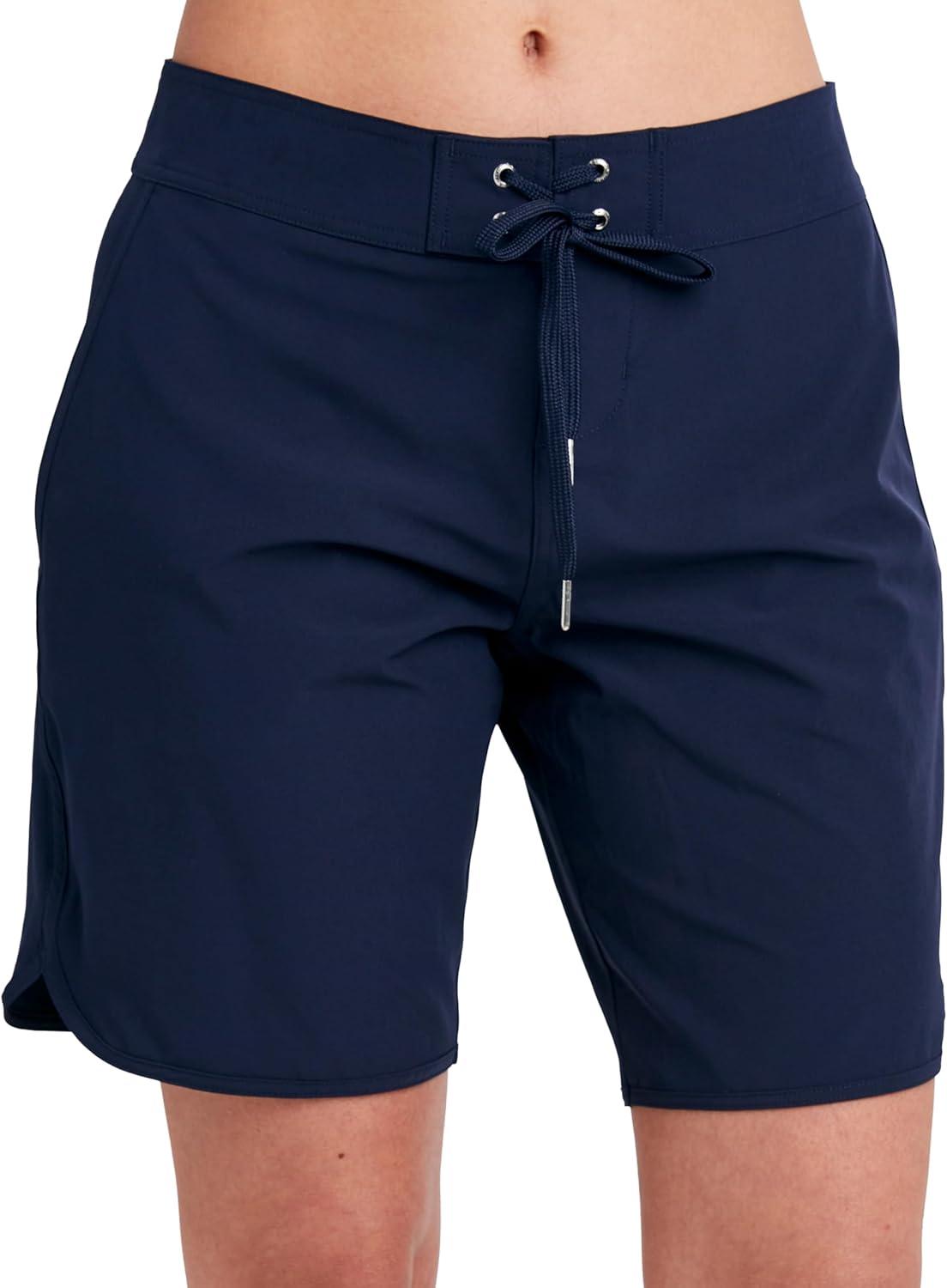 imageNautica Womens Board Shorts 9 Inseam Quick Dry Swim Shorts Swimsuit Bottom Bikini Cover Up BeachwearMarine