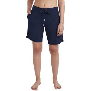 Nautica Women’s Board Shorts 9″ Inseam – Quick Dry Swim Shorts, Swimsuit Bottom, Bikini Cover Up, Beachwear(Deep Sea)