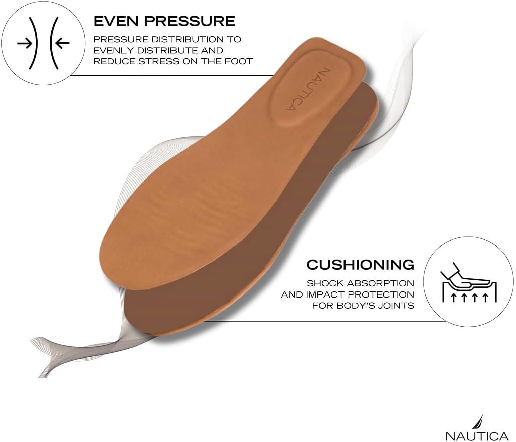 imageNautica Woman Flat Loafers Designer Vegan Leather Penny Shoes Slip On Soft Durable and Flexible Luxury Resistant Feel Lightweight amp Comfortable Memory Foam Everyday MoccasinsTannelms