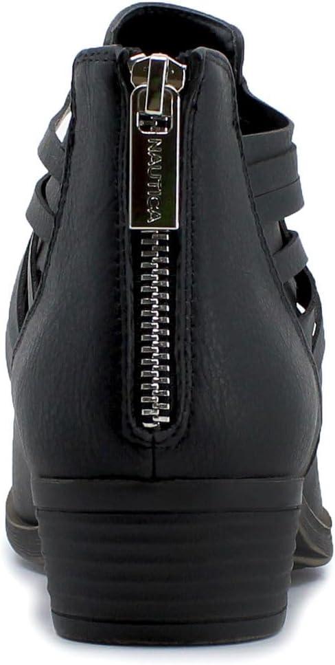 imageNautica Womens Ankle Boot with Side Zipper Stylish Dress Boot for Women Featuring a Low Heel Chic Design and Versatile Sizing The Perfect Ankle Bootie for Dressy and Casual Occasions AlaraBlackbraid