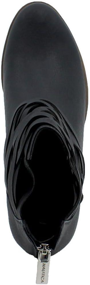 imageNautica Womens Ankle Boot with Side Zipper Stylish Dress Boot for Women Featuring a Low Heel Chic Design and Versatile Sizing The Perfect Ankle Bootie for Dressy and Casual Occasions AlaraBlackbraid