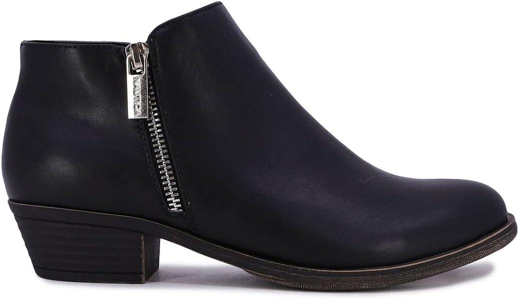 imageNautica Womens Ankle Boot with Side Zipper Stylish Dress Boot for Women Featuring a Low Heel Chic Design and Versatile Sizing The Perfect Ankle Bootie for Dressy and Casual Occasions AlaraBlack