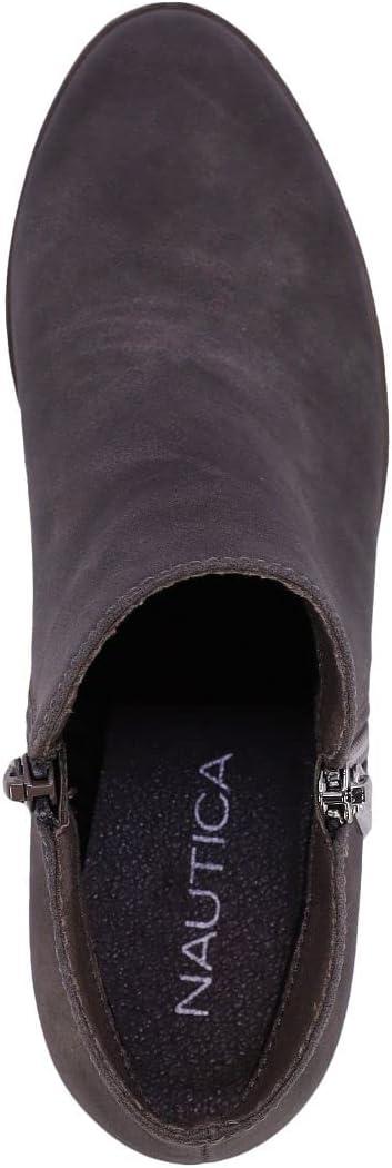 imageNautica Womens Ankle Boot with Side Zipper Stylish Dress Boot for Women Featuring a Low Heel Chic Design and Versatile Sizing The Perfect Ankle Bootie for Dressy and Casual Occasions AlaraGrey