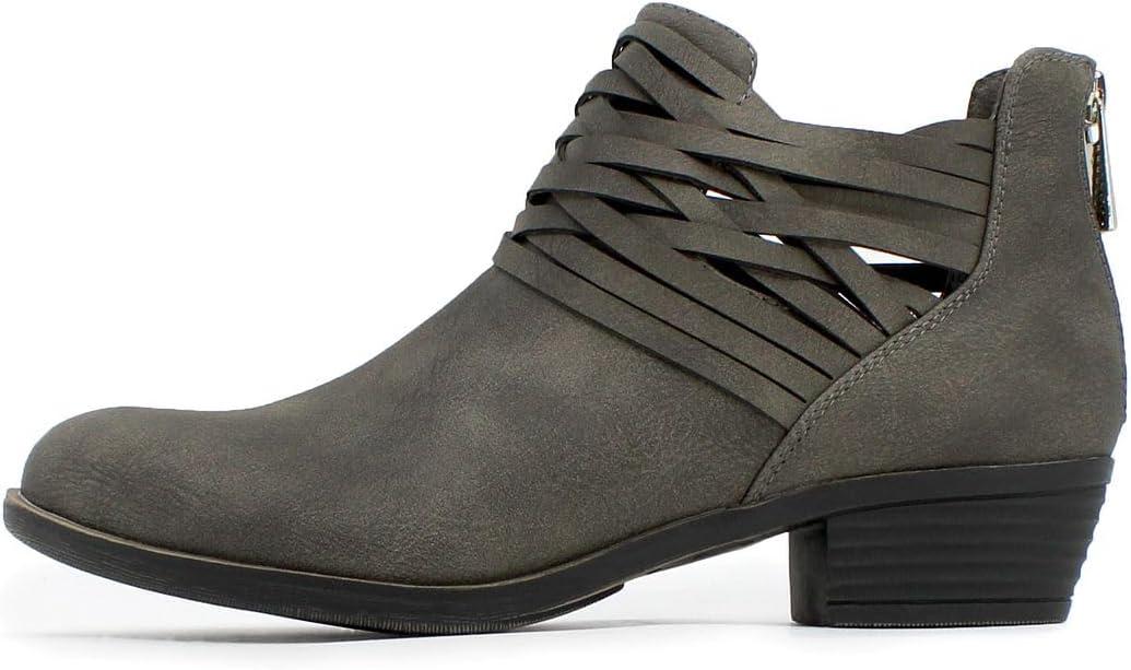 imageNautica Womens Ankle Boot with Side Zipper Stylish Dress Boot for Women Featuring a Low Heel Chic Design and Versatile Sizing The Perfect Ankle Bootie for Dressy and Casual Occasions AlaraGreybraid