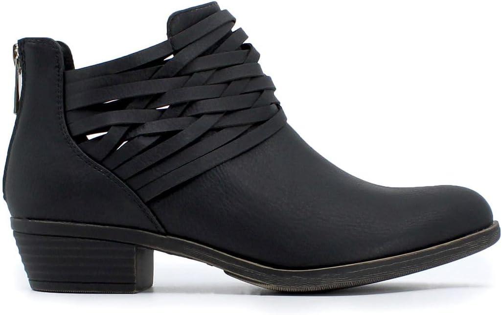 imageNautica Womens Ankle Boot with Side Zipper Stylish Dress Boot for Women Featuring a Low Heel Chic Design and Versatile Sizing The Perfect Ankle Bootie for Dressy and Casual Occasions AlaraBlackbraid