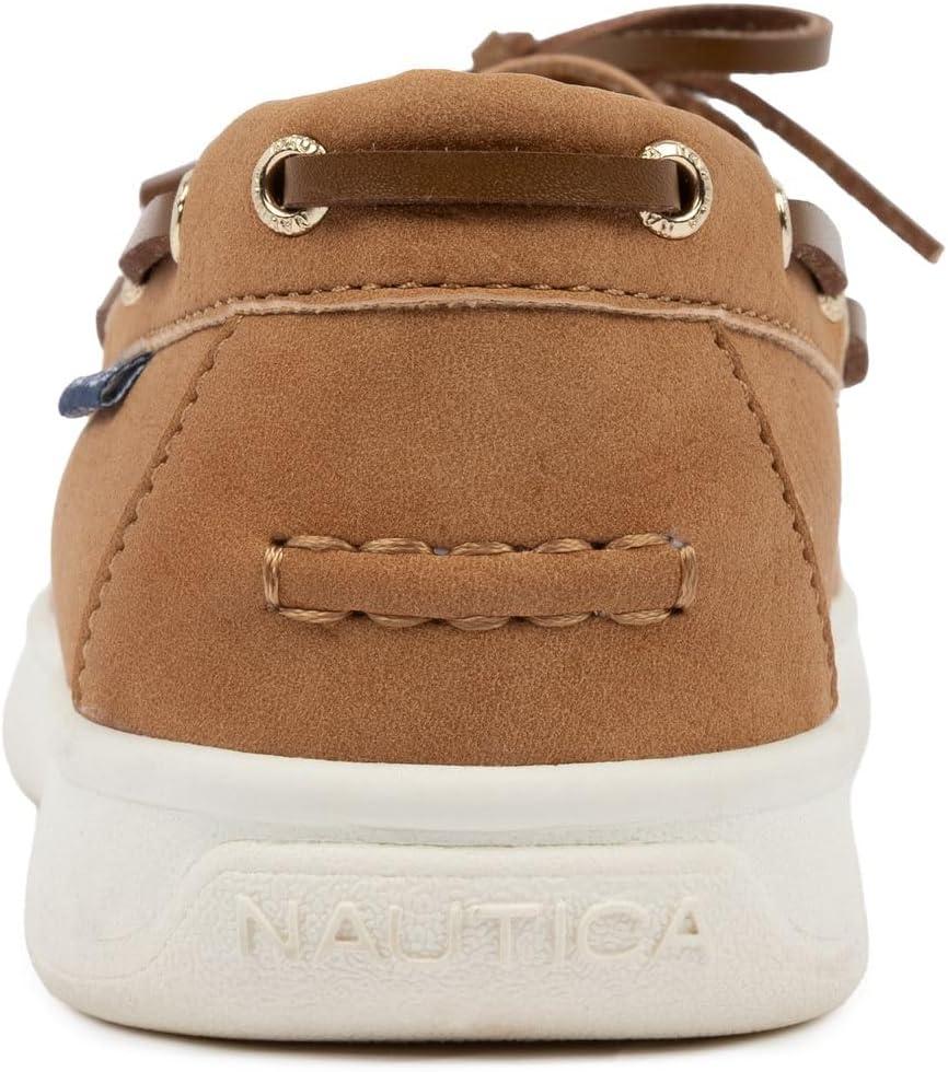 imageNautica Womens Casual Boat Shoes MocToe Loafers with Cushioned Insole Deck Fashion SneakerTan