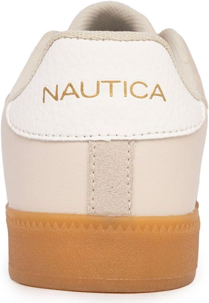 imageNautica Womens Fashion Sneaker Classic Casual Shoe with Soft Cushion Comfort and Durable Gum Bottom Outsole KeotaCreamkeota