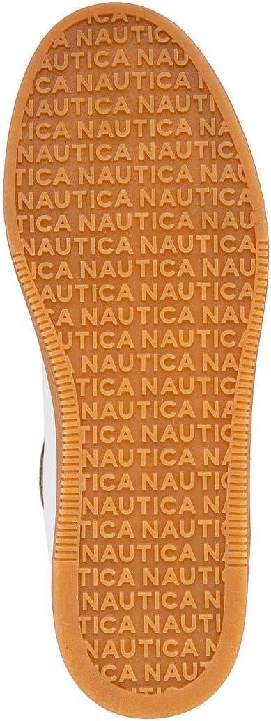 imageNautica Womens Fashion Sneaker Classic Casual Shoe with Soft Cushion Comfort and Durable Gum Bottom Outsole KeotaWhite Taupekeota