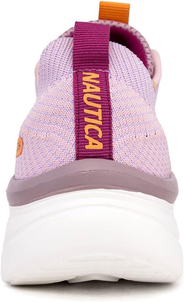 imageNautica Womens Fashion Sneaker LaceUp Running Shoe Casual Max Cushioning Walking Tennis SneakerLilac Funvenera