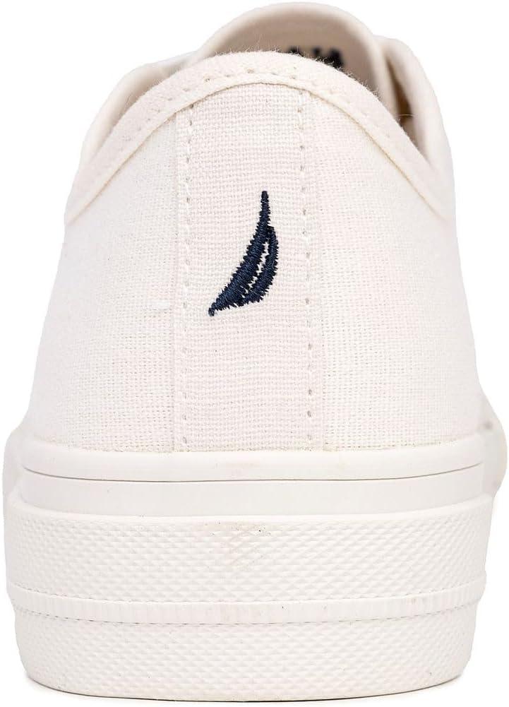 imageNautica Womens LaceUp Platform Fashion Sneakers LowTop Casual Walking amp Tennis Shoes PlatformBelladawnwhite