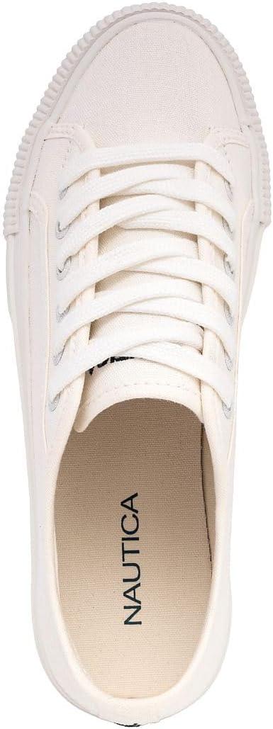 imageNautica Womens LaceUp Platform Fashion Sneakers LowTop Casual Walking amp Tennis Shoes PlatformBelladawnwhite