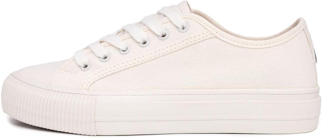 imageNautica Womens LaceUp Platform Fashion Sneakers LowTop Casual Walking amp Tennis Shoes PlatformBelladawnwhite
