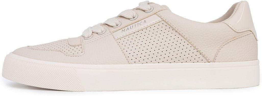 imageNautica Womens LaceUp Platform Fashion Sneakers LowTop Casual Walking amp Tennis Shoes PlatformCreamivywood