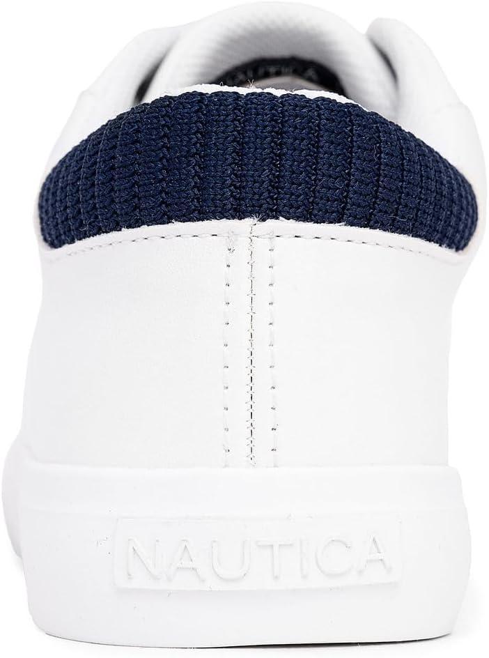 imageNautica Womens LaceUp Platform Fashion Sneakers LowTop Casual Walking amp Tennis Shoes PlatformVincawhite Navy