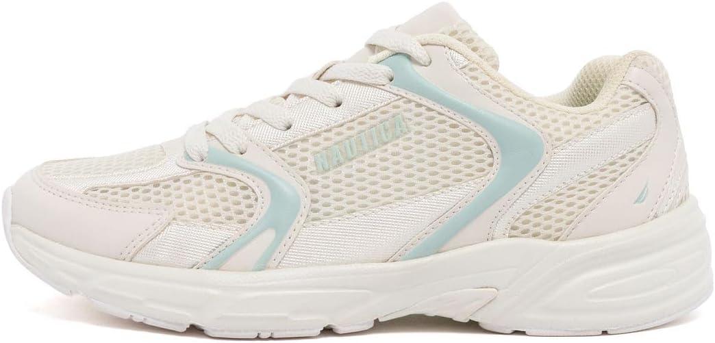 imageNautica Womens Lightweight Athletic Running SneakersBone Blue