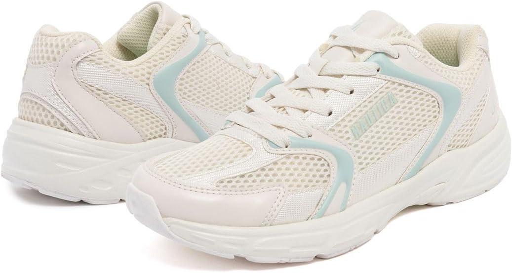 imageNautica Womens Lightweight Athletic Running SneakersBone Blue