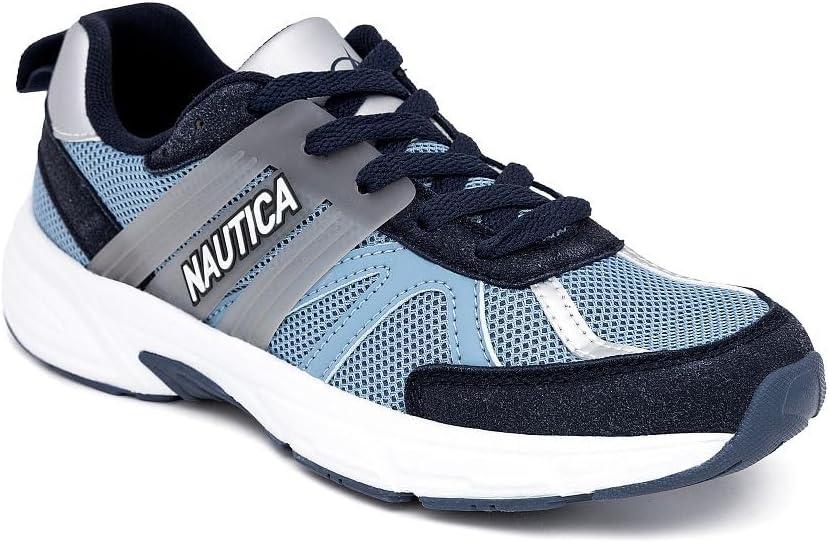 imageNautica Womens Lightweight Athletic Running SneakersNavy Grey